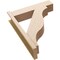 Ekena Millwork 8-in W x 32-in D x 40-in H Funston Block Rough Cedar Woodgrain TimberThane Outlooker, Primed Tan OUTUR080X32X40FST44RCPR - alternate 6